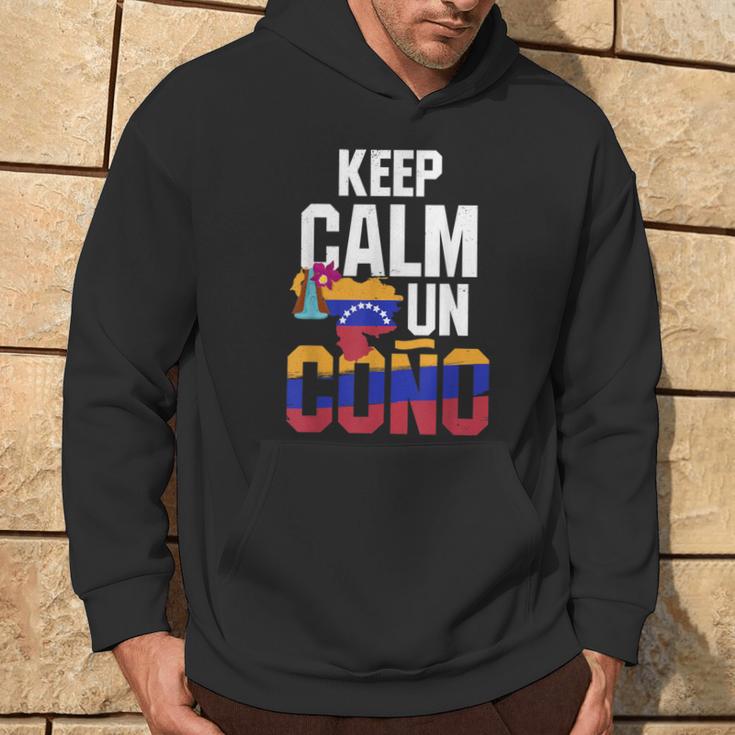 Venezuela Freedom Keep Calm Un Cono Banderaenezuela Kapuzenpullover Lebensstil