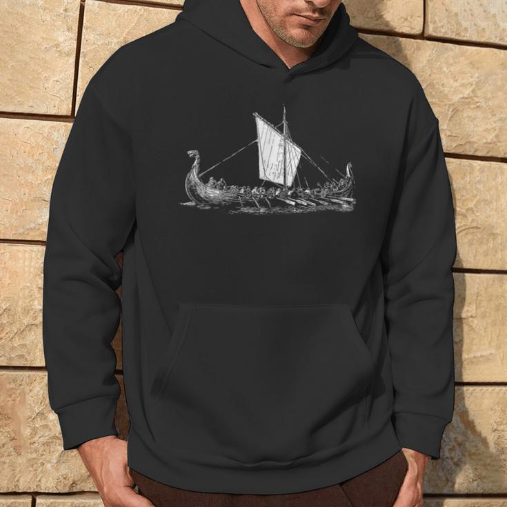 Viking Ship Nordic Mythology Nordmann & Walhalla Kapuzenpullover Lebensstil