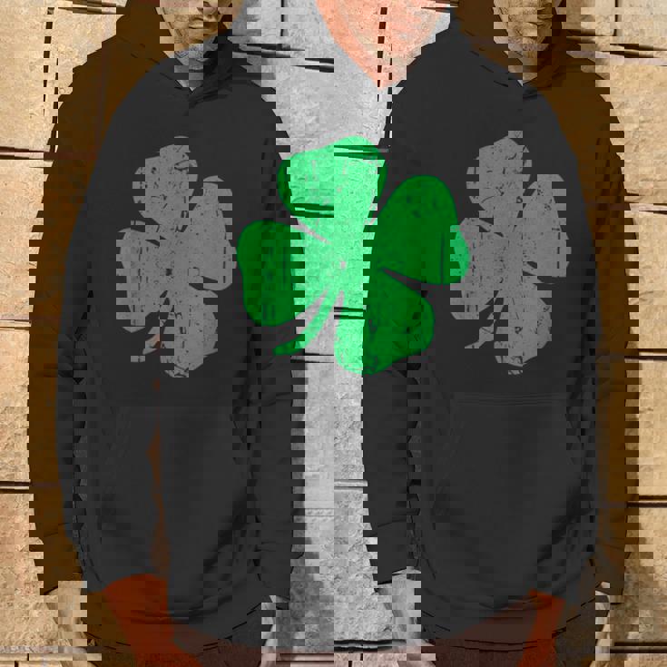Vintage Con Quadrifoglio E Scritta Saint Patrick Day Felpa con cappuccio Estilo de vida