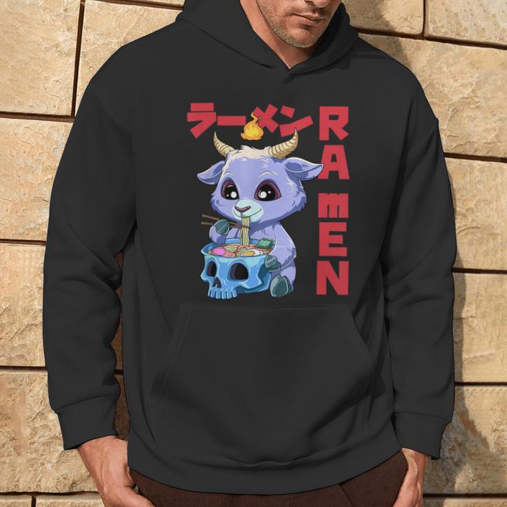 Vintage Ramen Baphomet Otaku Anime Baphomet Kapuzenpullover Lebensstil