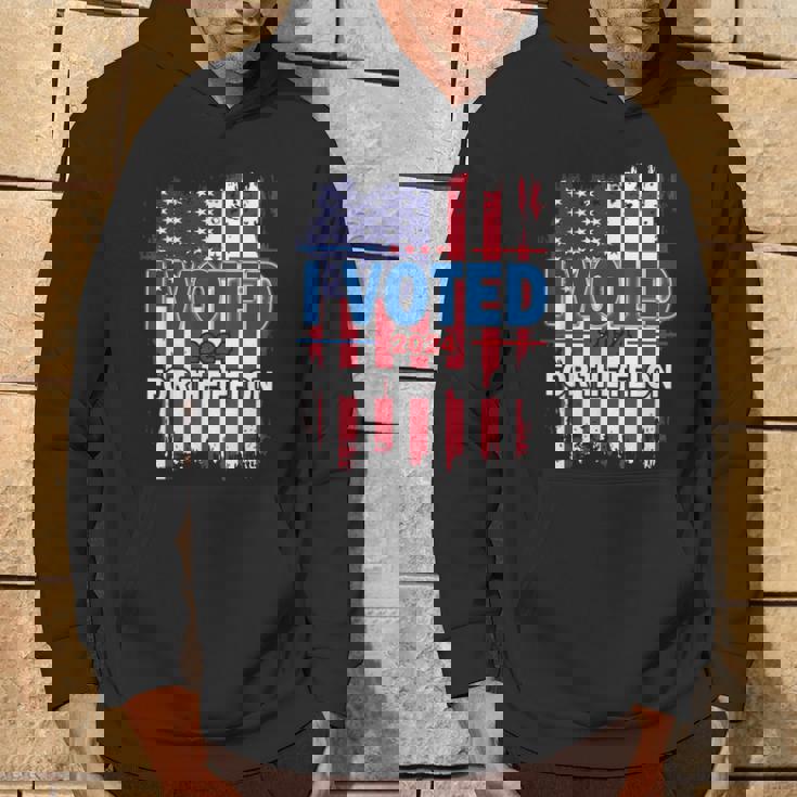 I Voted For The Felon Republican Trump 2024 I Voted Hoodie Lifestyle