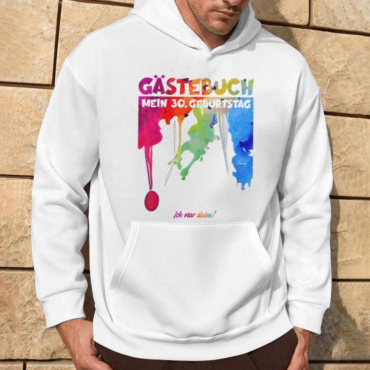 30 Jahre Guestlist 30Th Geburtstag Guest Book Kapuzenpullover Lebensstil