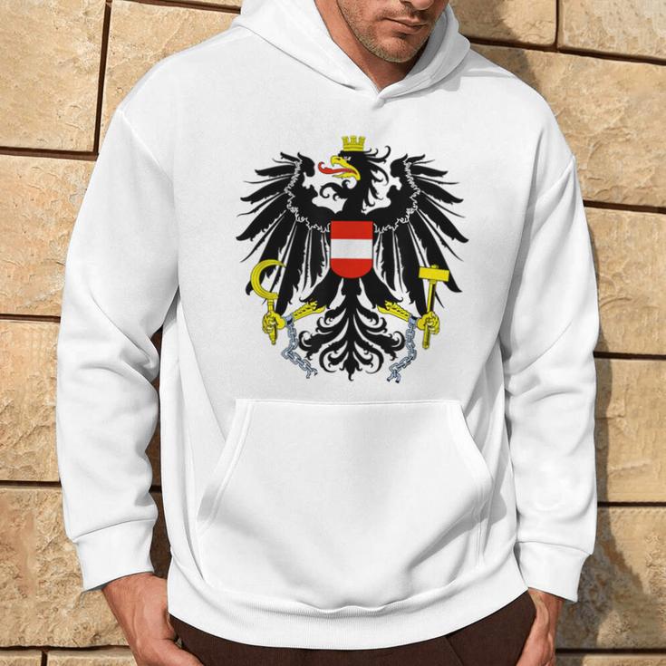 Austria Federal Eagle Red Red Eagle Retro Kapuzenpullover Lebensstil