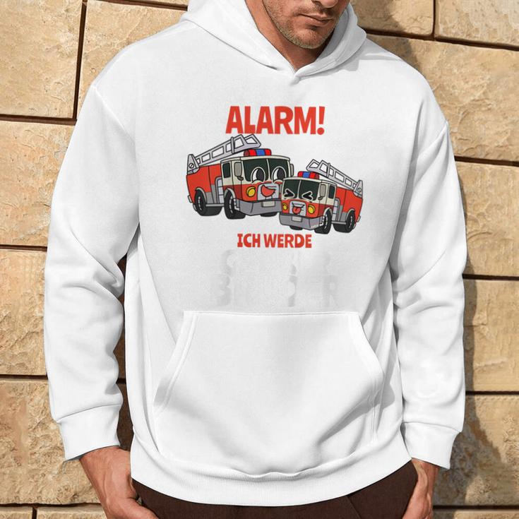 Children's Alarm Ich Werde Große Bruder Feuerwehr I'm A Big Brother Kapuzenpullover Lebensstil