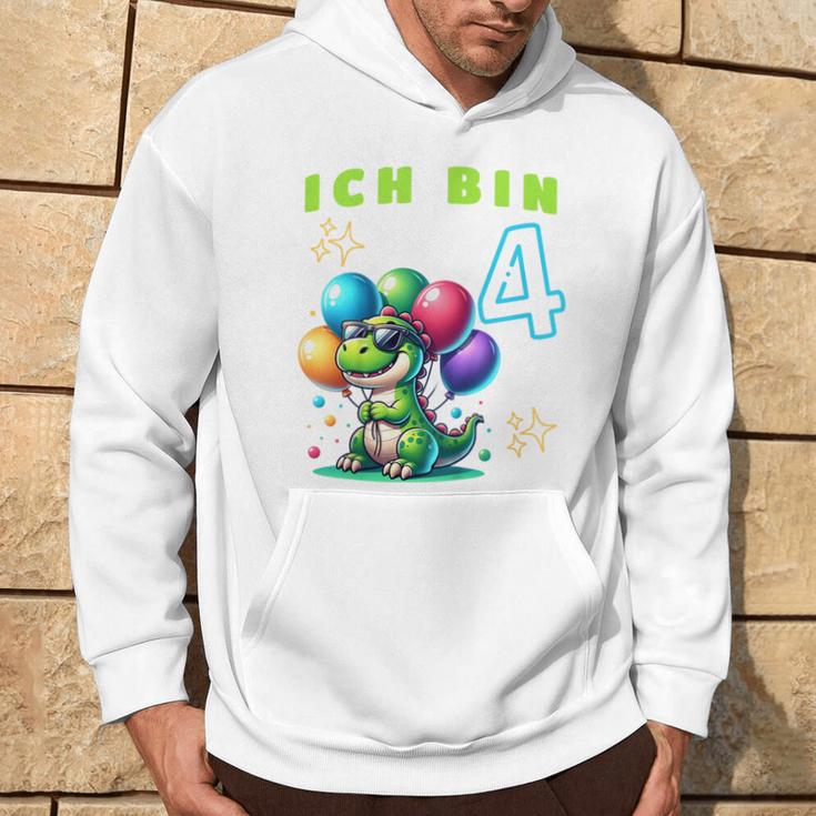 Children's Ich Bin 4 Jahre Alt Dino 4Th Birthday Kapuzenpullover Lebensstil