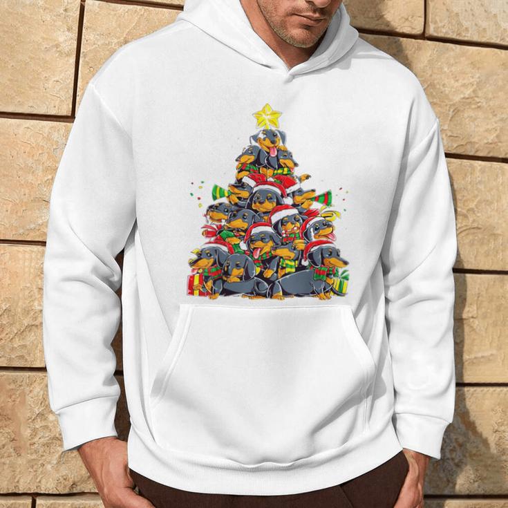 Christmas Cute Dachshund Christmas Tree Dog Kapuzenpullover Lebensstil