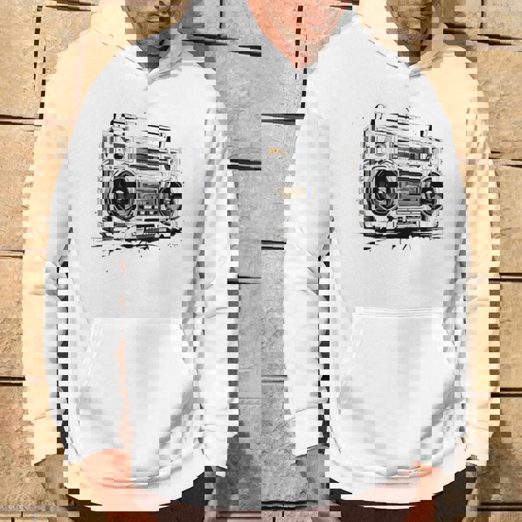 Ghetto Blaster Hip Hop 80 '90 Street Gangster Rap Amante Felpa con cappuccio Estilo de vida