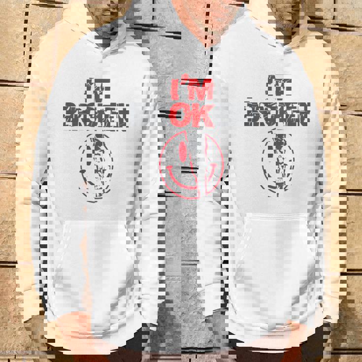 I'm Broken I'm Broken I'm Broken I'm Broken Sul Retro Felpa con cappuccio Estilo de vida