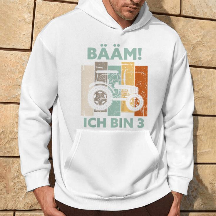 Kinder Bääm Ich Bin 3 Drei Jahre Junge 3Rd Birthday Tractor Kapuzenpullover Lebensstil