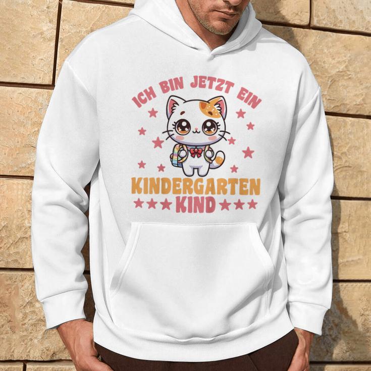 Kinder Ich Bin Jetzt Ein Kindergartenkind Kindergarten Cat German Kapuzenpullover Lebensstil