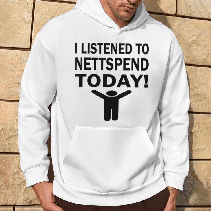 I Listened To Nettspend Today Concert Tour Music Hoodie - Thegiftio