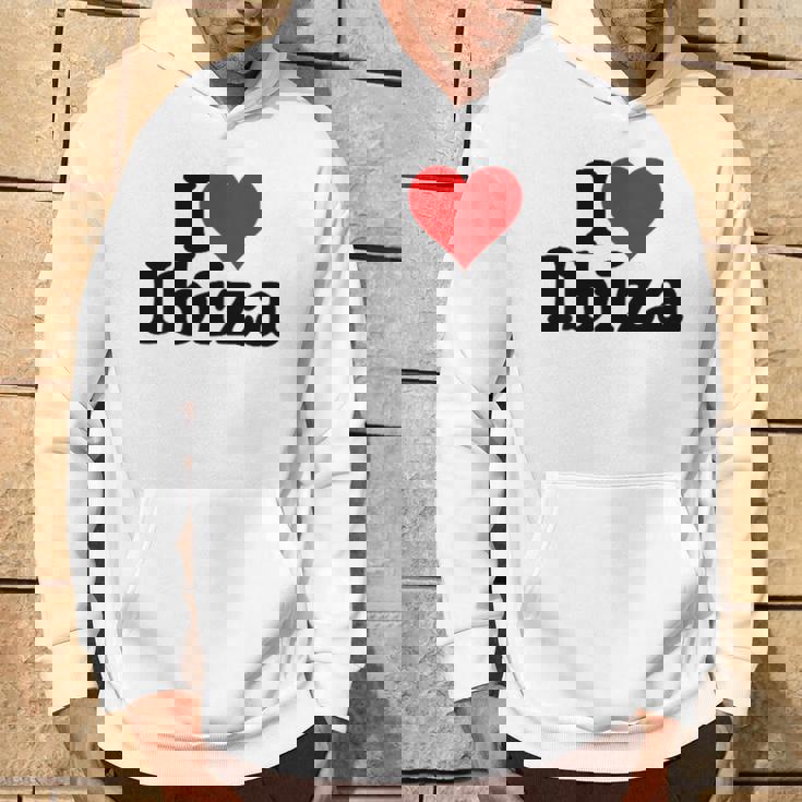 I Love Heart Ibiza Spagna Isole Baleari Felpa con cappuccio Estilo de vida