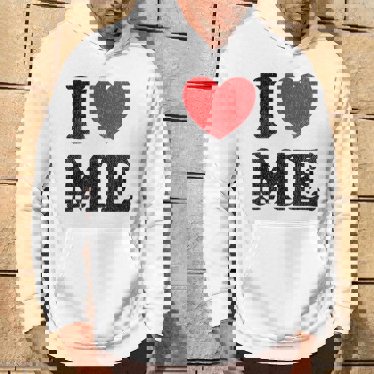 I Love Me Y2k Joke I Heart Me Love Me Maine Felpa con cappuccio Estilo de vida