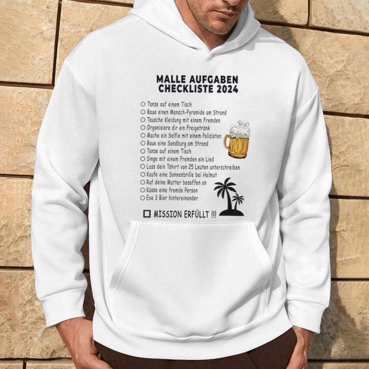 Mallorca 2024 Sauf Malle Ride Tasks Checklist Gray Kapuzenpullover Lebensstil