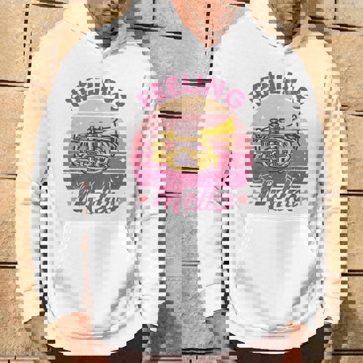 Mellophone Player Musician Marching Band Retro Feeling Mello Hoodie Lifestyle