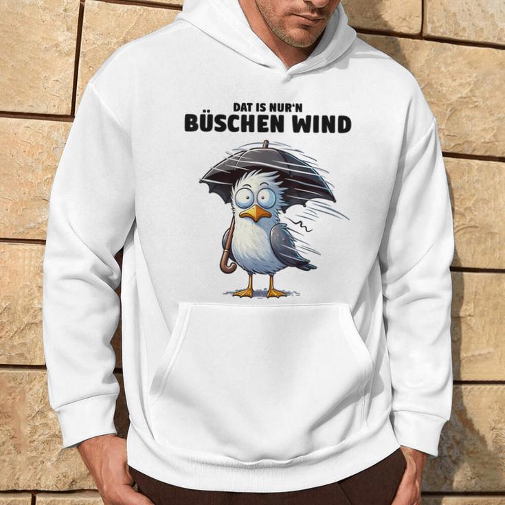 Möwe Sturm Hurricane Schietwetter Dat Is Nur 'N Büschen Wind Gray Kapuzenpullover Lebensstil