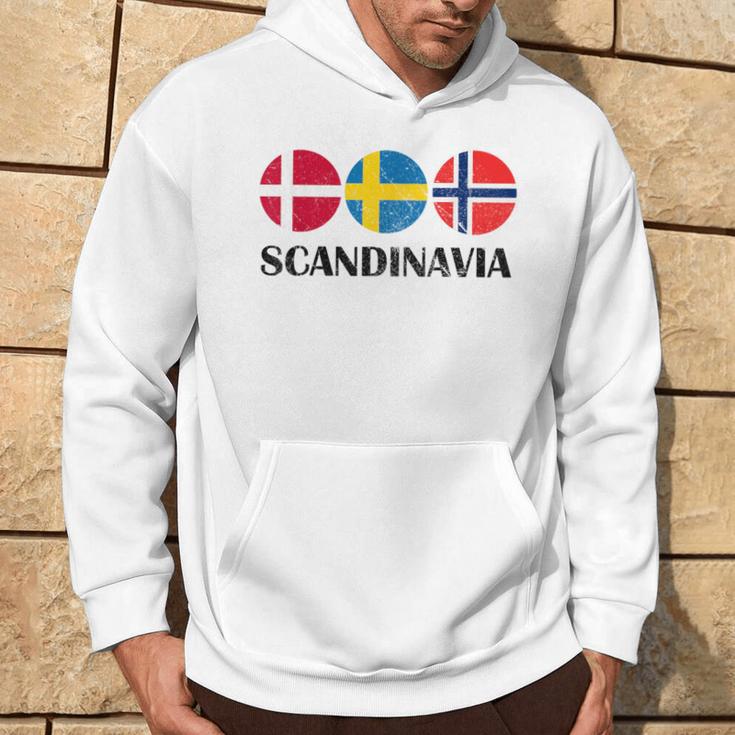 Norway Sweden Denmark Flags Scandinavian Flags Scandinavia Kapuzenpullover Lebensstil