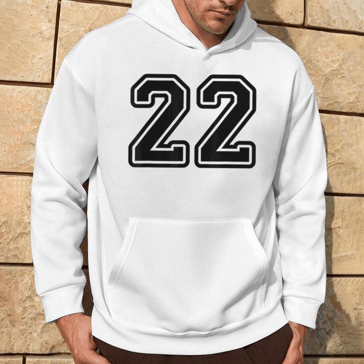 Number 22 Sport Number 22 Kapuzenpullover Lebensstil