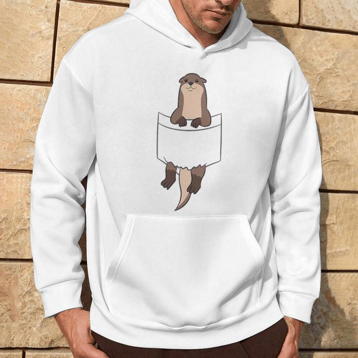 With Otter In Der Tasche Seeotter Liebe Otter Gray Kapuzenpullover Lebensstil