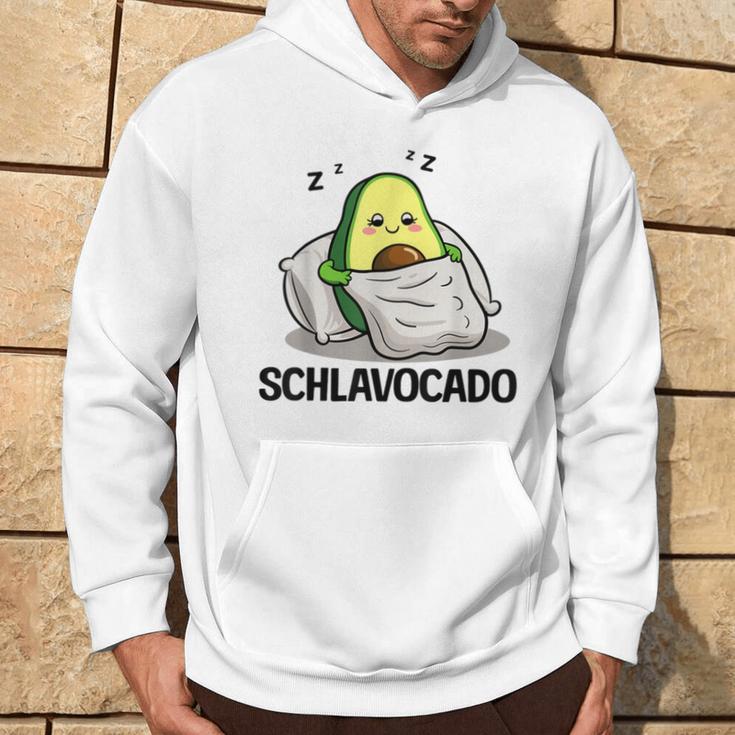 Schlavocado Official Sleep Pyjamas Sleep Avocado Gray Kapuzenpullover Lebensstil