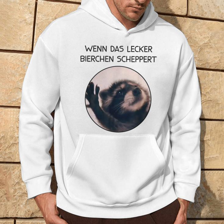 Wenn Das Lecker Bierchen Scheppert X Pedro Raccoon Meme Kapuzenpullover Lebensstil