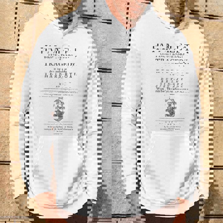 William Shakespeare Hamlet Camicia Letteratura Teatro Regalo Felpa con cappuccio Estilo de vida