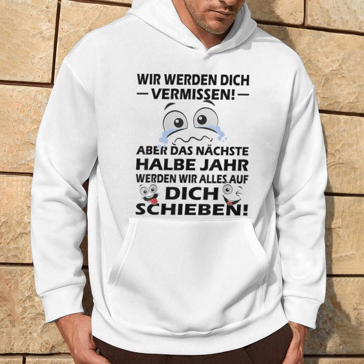 Zum Farewell Glückwunsch Zu Deiner Flucht Employee Gray S Kapuzenpullover Lebensstil