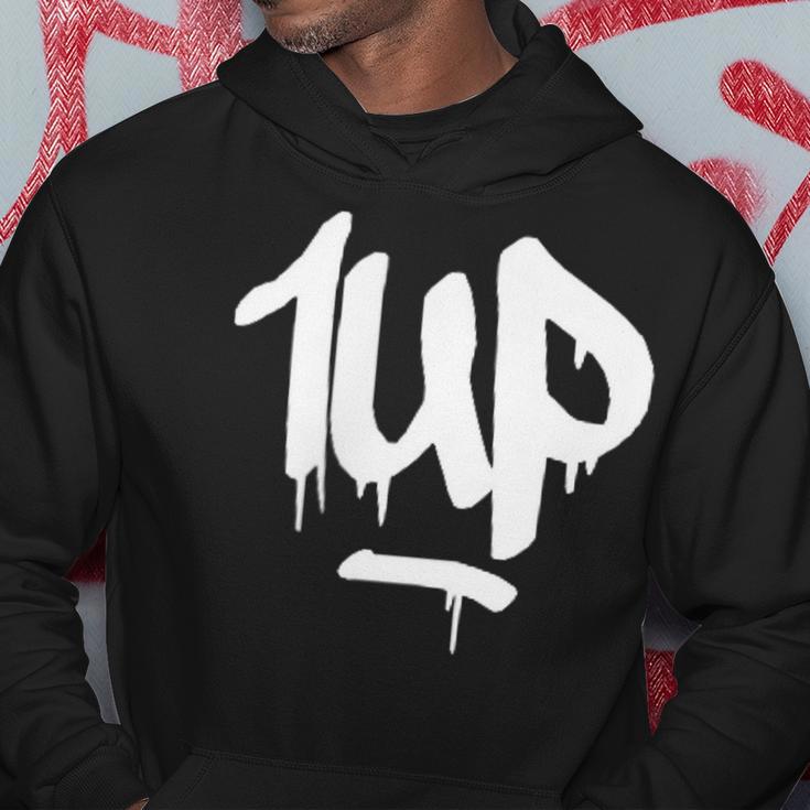 1Up Logo Graffiti Dripping Marker Kapuzenpullover Lustige Geschenke