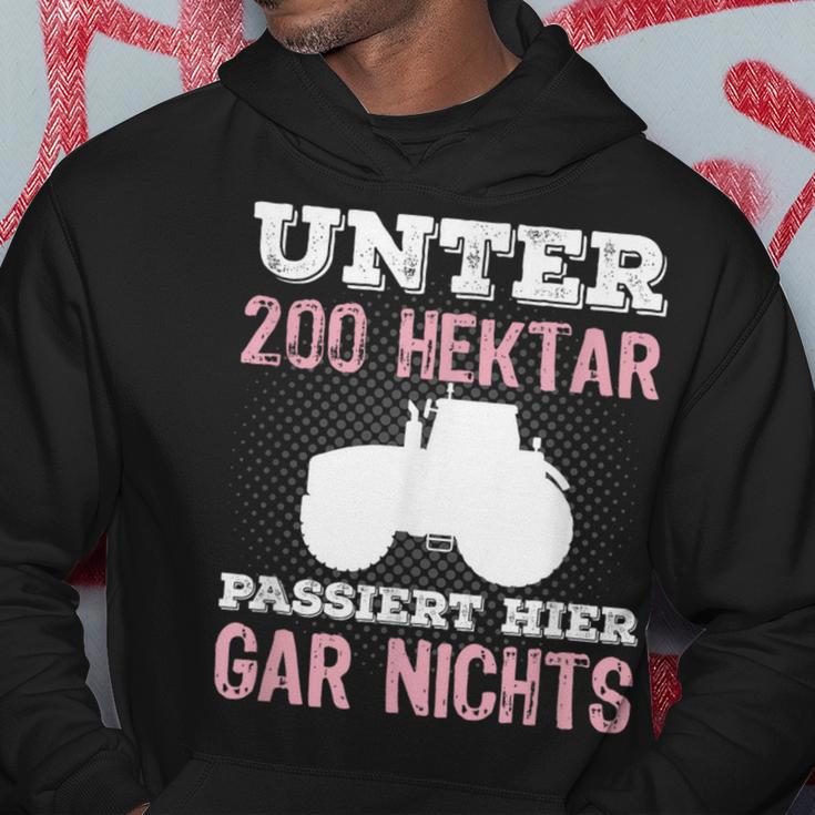 Under 200 Hektar Passiert Hier Gar Nichts Farmers Kapuzenpullover Lustige Geschenke