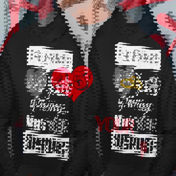 45 Aniversario De Boda Regalo Para Pareja 45 Años Aniversario Sudadera Regalos divertidos