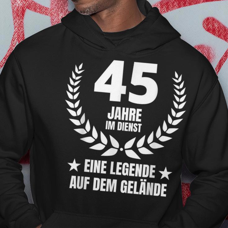 45 Jahre Service Jubiläum 40 Jahre Im Dienst Work Kapuzenpullover Lustige Geschenke