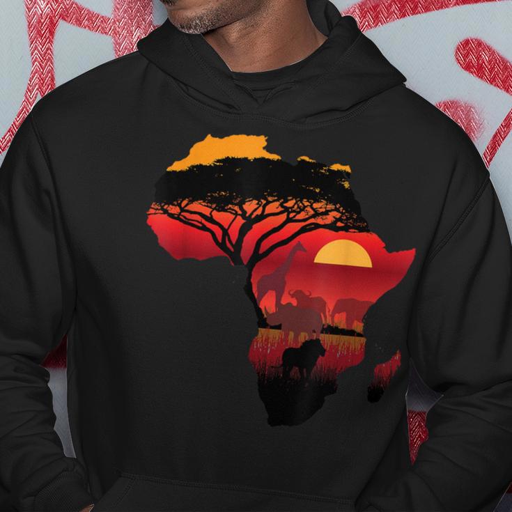 Africa Big Five Silhouette Africa Safari Map Africa Kapuzenpullover Lustige Geschenke