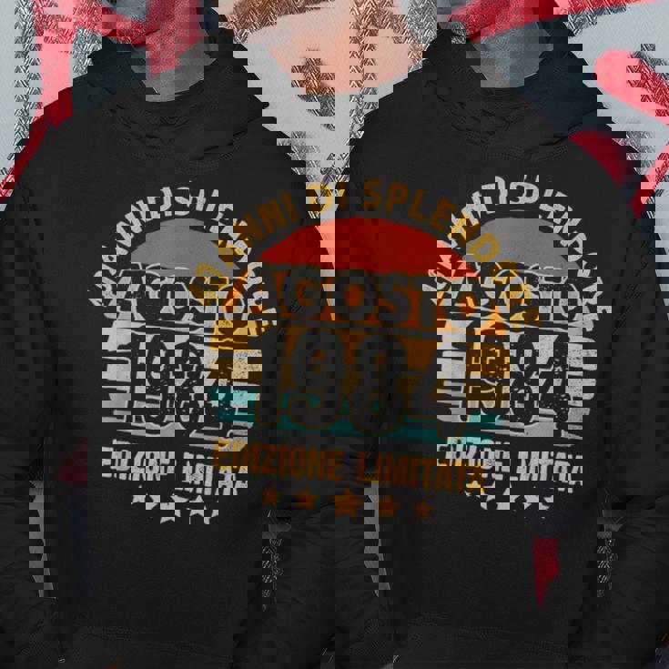 Agosto 1984 Anni 40 Compleanno Uomo Donna 1984 Felpa con cappuccio Regalos divertidos
