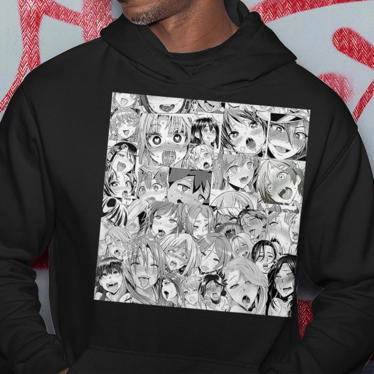 Ahegao Otaku Anime Dripping Drooling Anime Weeb Love Kapuzenpullover Lustige Geschenke