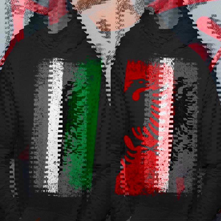 Albania Italia Bandiera Albanese Italiano Felpa con cappuccio Regalos divertidos