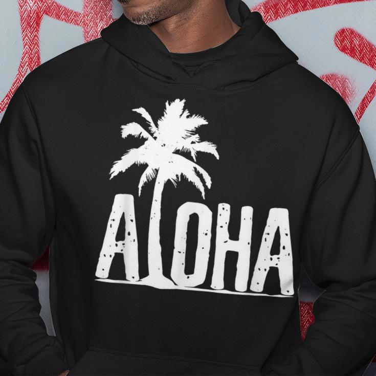 Aloha Beach Summer Palm Trees Hawaii Surfer Kapuzenpullover Lustige Geschenke