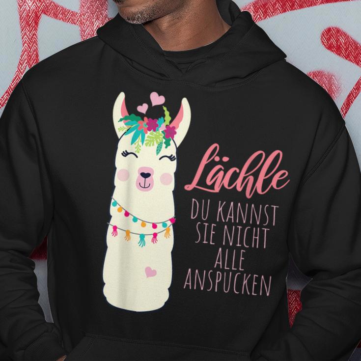 Alpaca Lächle Du Kannst Sie Nicht Alle Anspcken S Kapuzenpullover Lustige Geschenke