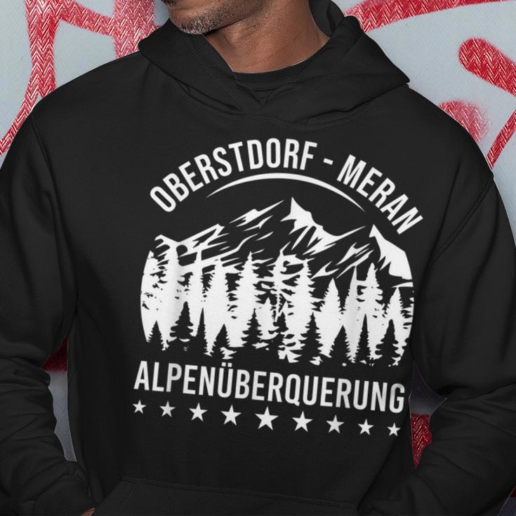 Alpenüberquerung Oberstdorf Merano E5 Alpine Crossing Kapuzenpullover Lustige Geschenke