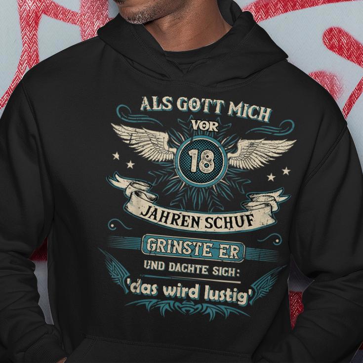 Als Gott Michor 18 Jahren Schuf Grinste Er Das Wird German L Kapuzenpullover Lustige Geschenke