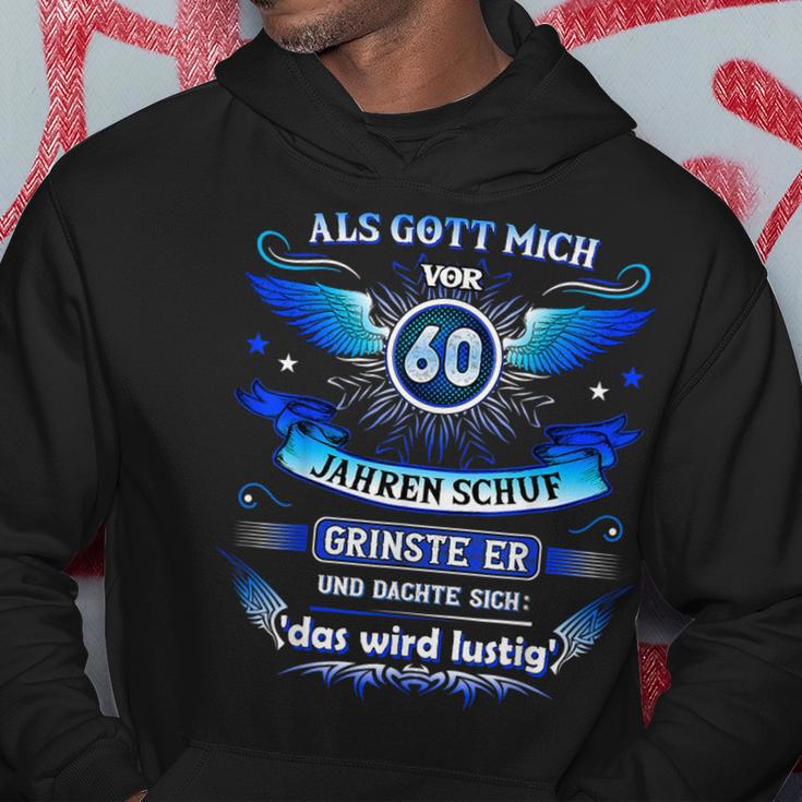 Als Gott Michor 60 Jahren Schuf Grinste Er 60 Geburtstag Kapuzenpullover Lustige Geschenke