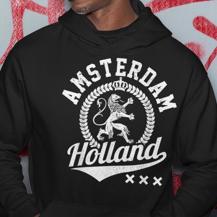 Amsterdam Holland Netherlands Crest Lion Souvenir Kapuzenpullover Lustige Geschenke