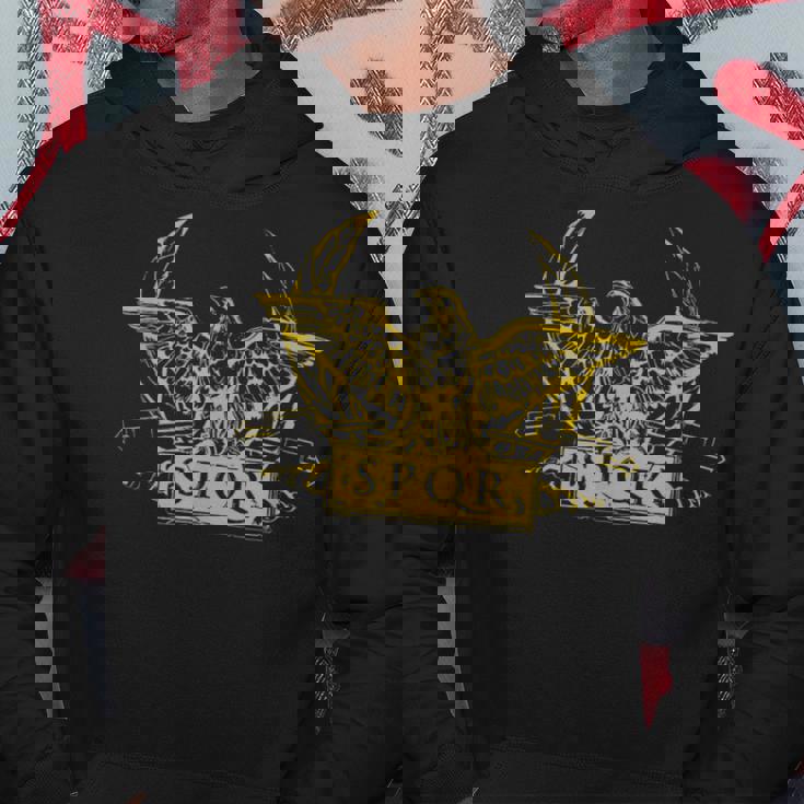 Ancient Rome Legionary Eagle Spqr Legion Aquila Felpa con cappuccio Regalos divertidos