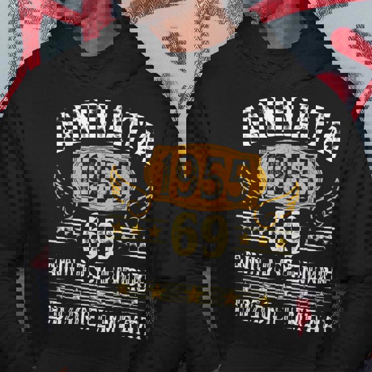 Annata 1955 Uomo Donna 69 Anni Compleanno Regalo Felpa con cappuccio Regalos divertidos