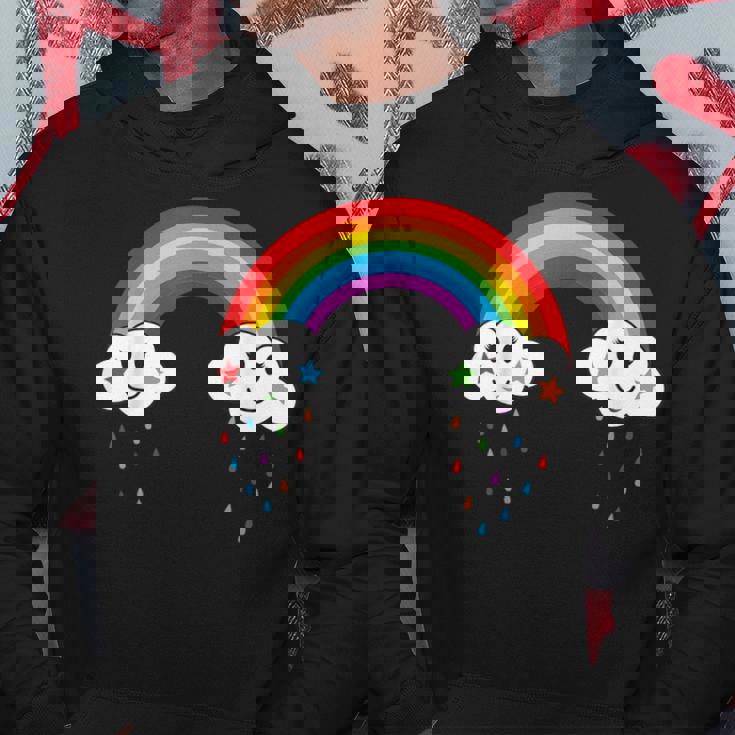 Arcobaleno Con Nuvole Arcobaleno Carino Carnevale Carnevale Felpa con cappuccio Regalos divertidos