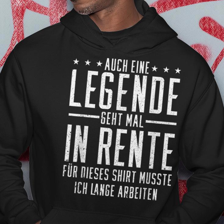 Auch Eine Legende Geht Mal In Rente Rentner Rentnerin Kapuzenpullover Lustige Geschenke