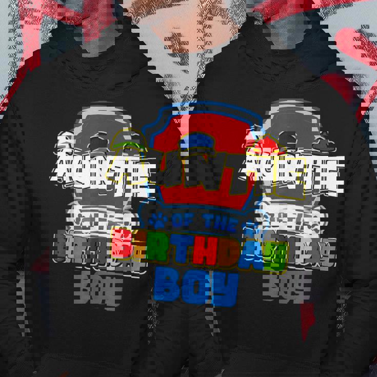 Auntie Of The Birthday Boy Dog Family Matching Hoodie Personalized Gifts