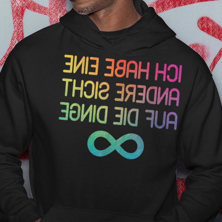 Autism With Autisten Ich Habe Eine Andere Sicht Auf Die Dinge Kapuzenpullover Lustige Geschenke