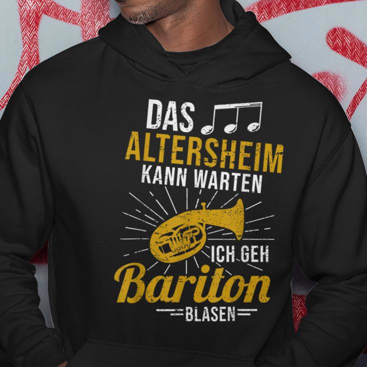 Baritone Horn Musician Das Altersheim Kann Wait Baritone Kapuzenpullover Lustige Geschenke