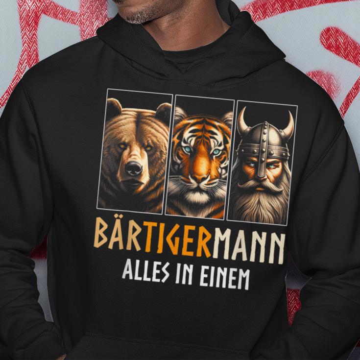 Bärtigermann All In One Retroiking Kapuzenpullover Lustige Geschenke