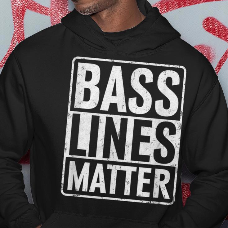 Bass Lines Matte Bass Guitar Bassist Edm Music Fan Kapuzenpullover Lustige Geschenke